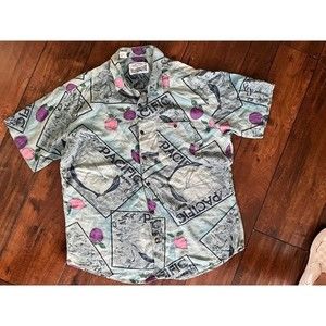 Vintage Cattani Collection Mens Button Down; Size M‎